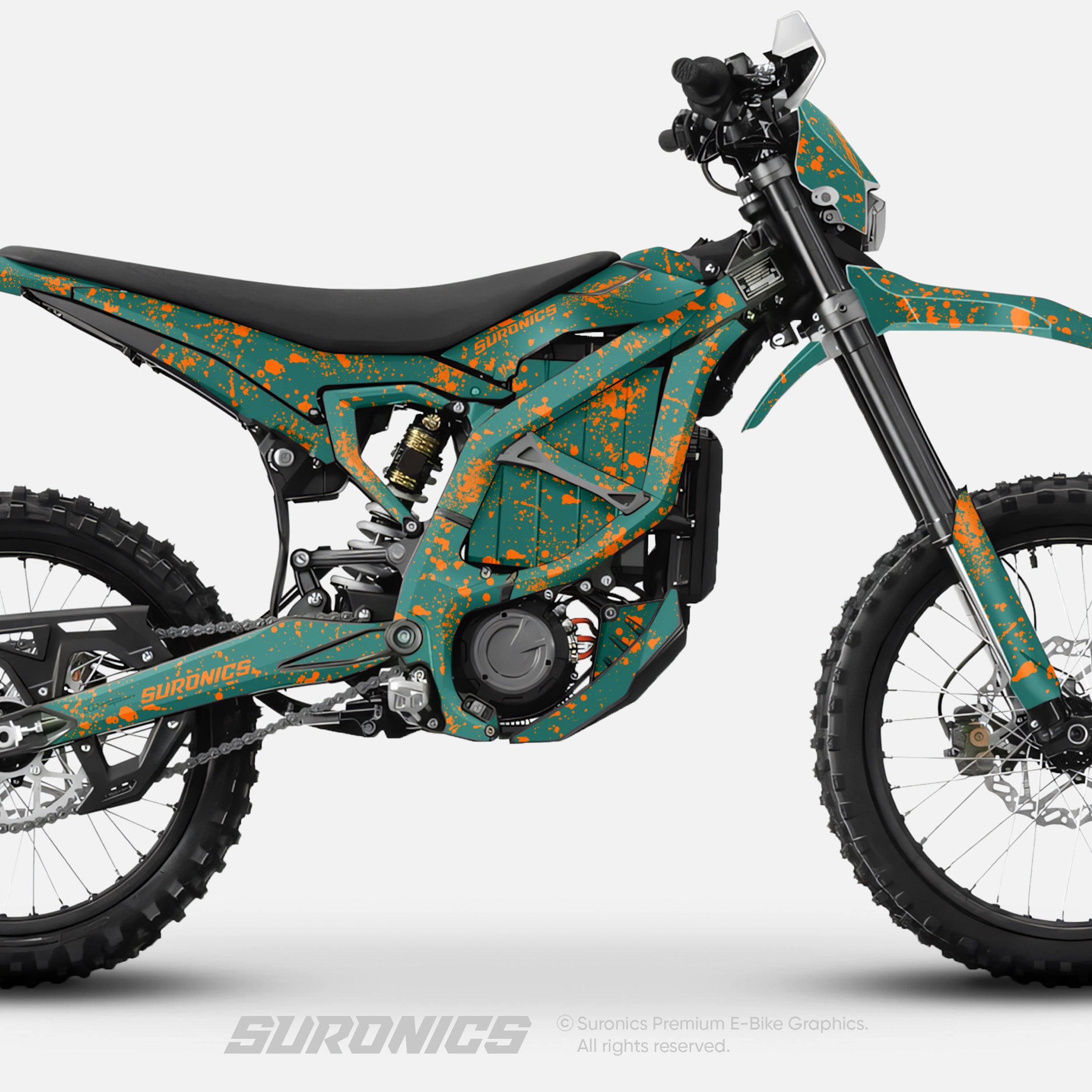 SPLATTER AVENTUR ORANGE Surron Ultra Bee Graphics kit