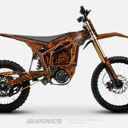 RACE ART BLACK ORNAGE Talaria Komodo Graphics kit