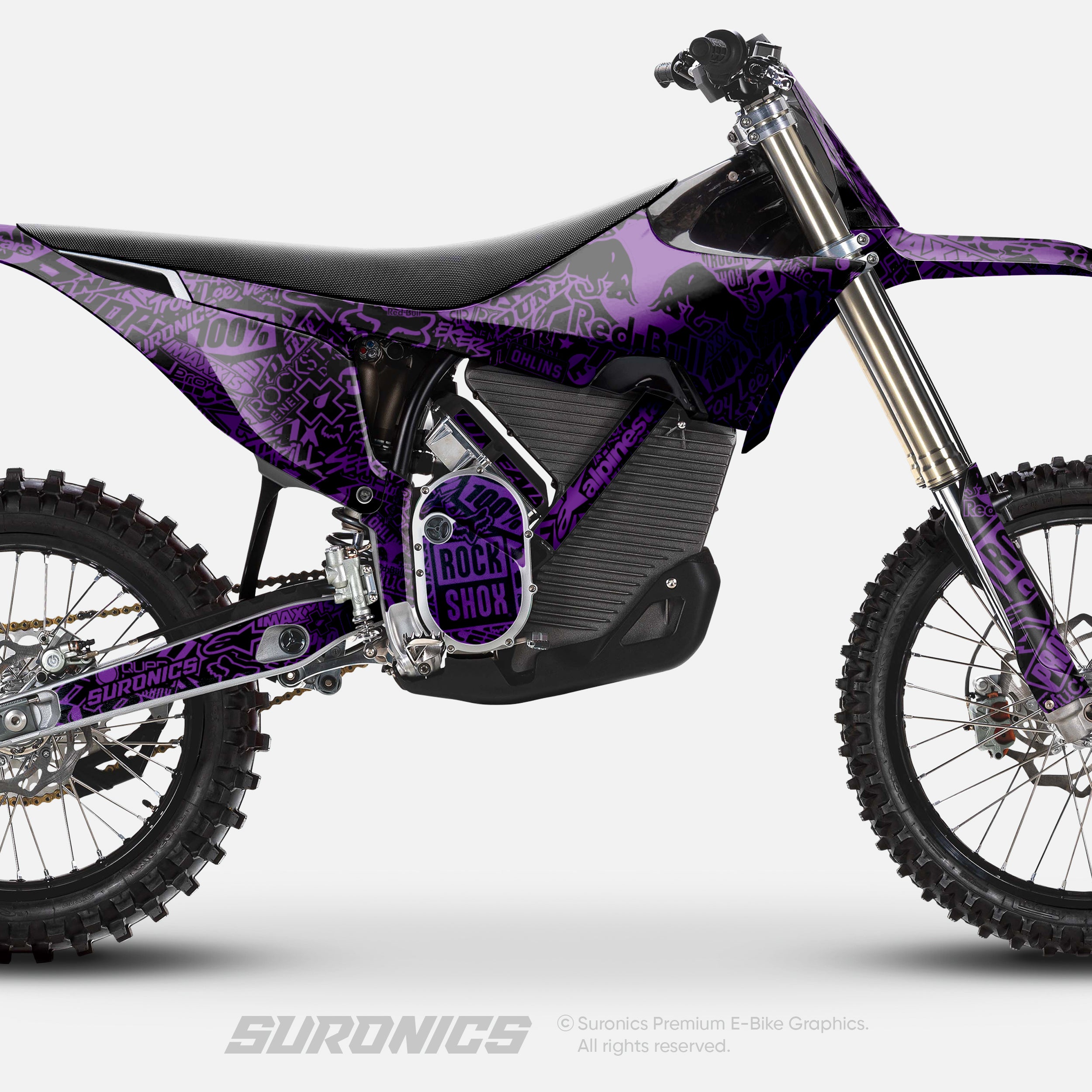 STICKY BLACK PURPLE Stark Varg Graphics kit