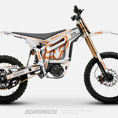 FOX RACER WHITE ORANGE Talaria Komodo Graphics kit