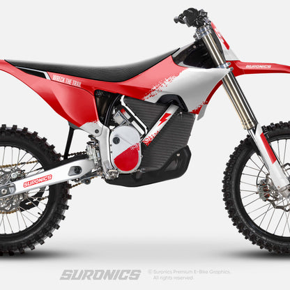 HALF RED WHITE Stark Varg Graphics kit