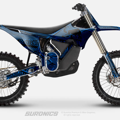 RACE ART BLACK BLUE Stark Varg Graphics kit