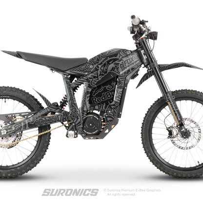 RACE ART BLACK GREY Talaria Sting MX3 MX4 Graphics kit