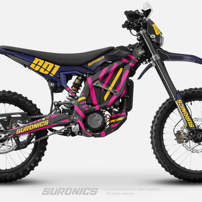 FUTURACE NAVY YELLOW Surron Ultra Bee Graphics kit