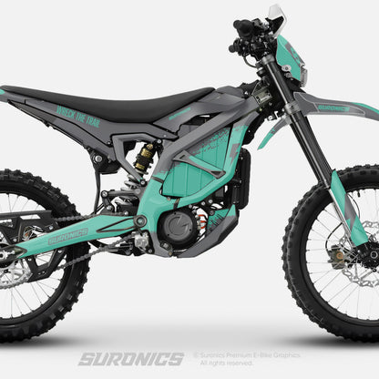 HALF GREY MINT Surron Ultra Bee Graphics kit