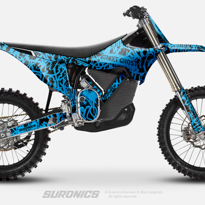 STREET GHOST BLACK CYAN Stark Varg Graphics kit