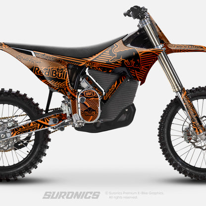 RACE ART BLACK ORANGE Stark Varg Graphics kit