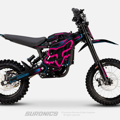 FOX RACER BLACK MAGENTA Eride Pro Mini R Graphics kit