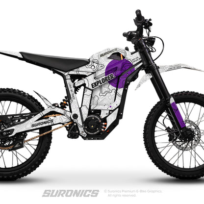 EXPLORER WHITE PURPLE Talaria Sting MX5 PRO Graphics kit