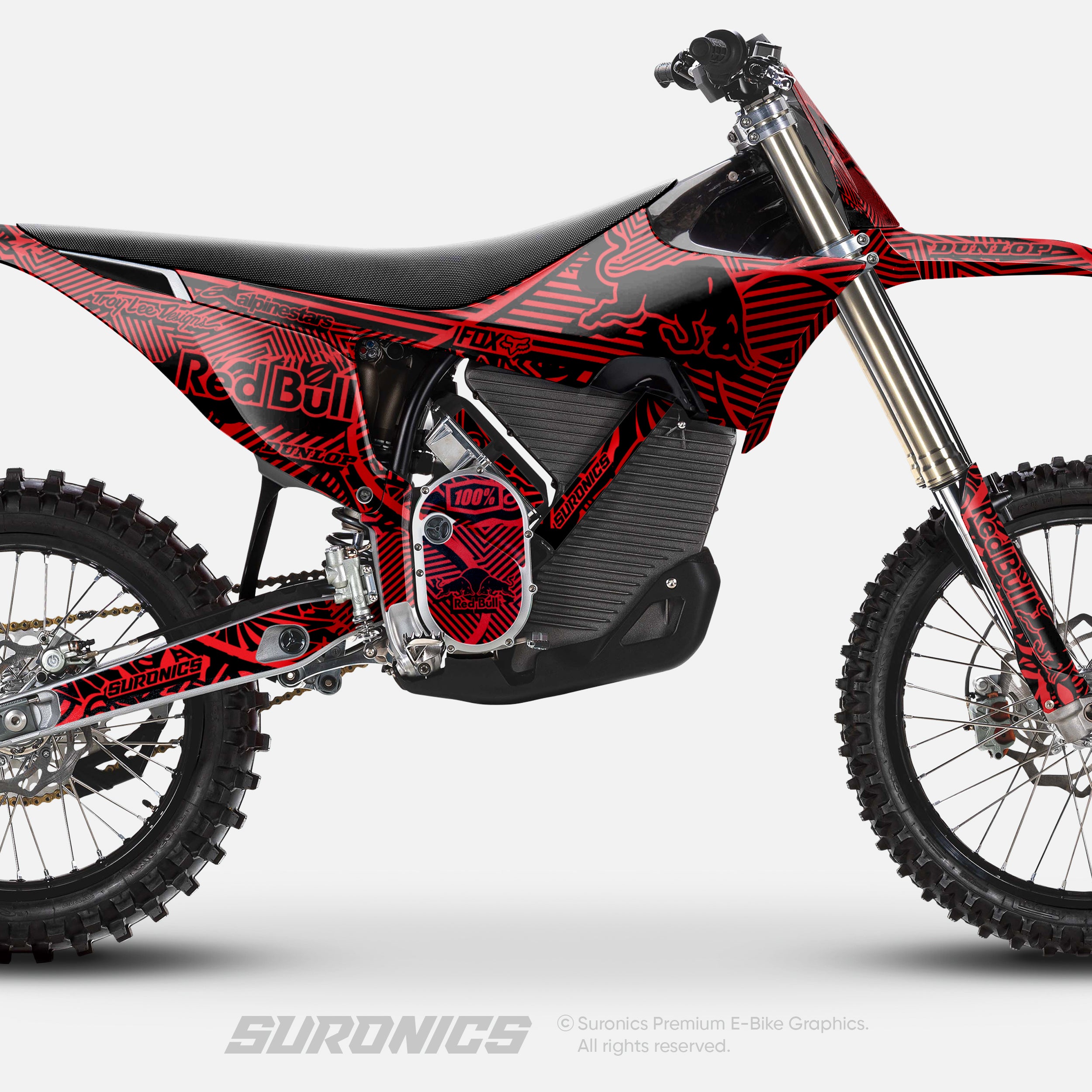 RACE ART BLACK RED Stark Varg Graphics kit
