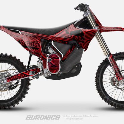 RACE ART BLACK RED Stark Varg Graphics kit