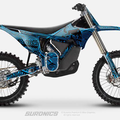 RACE ART BLACK CYAN Stark Varg Graphics kit