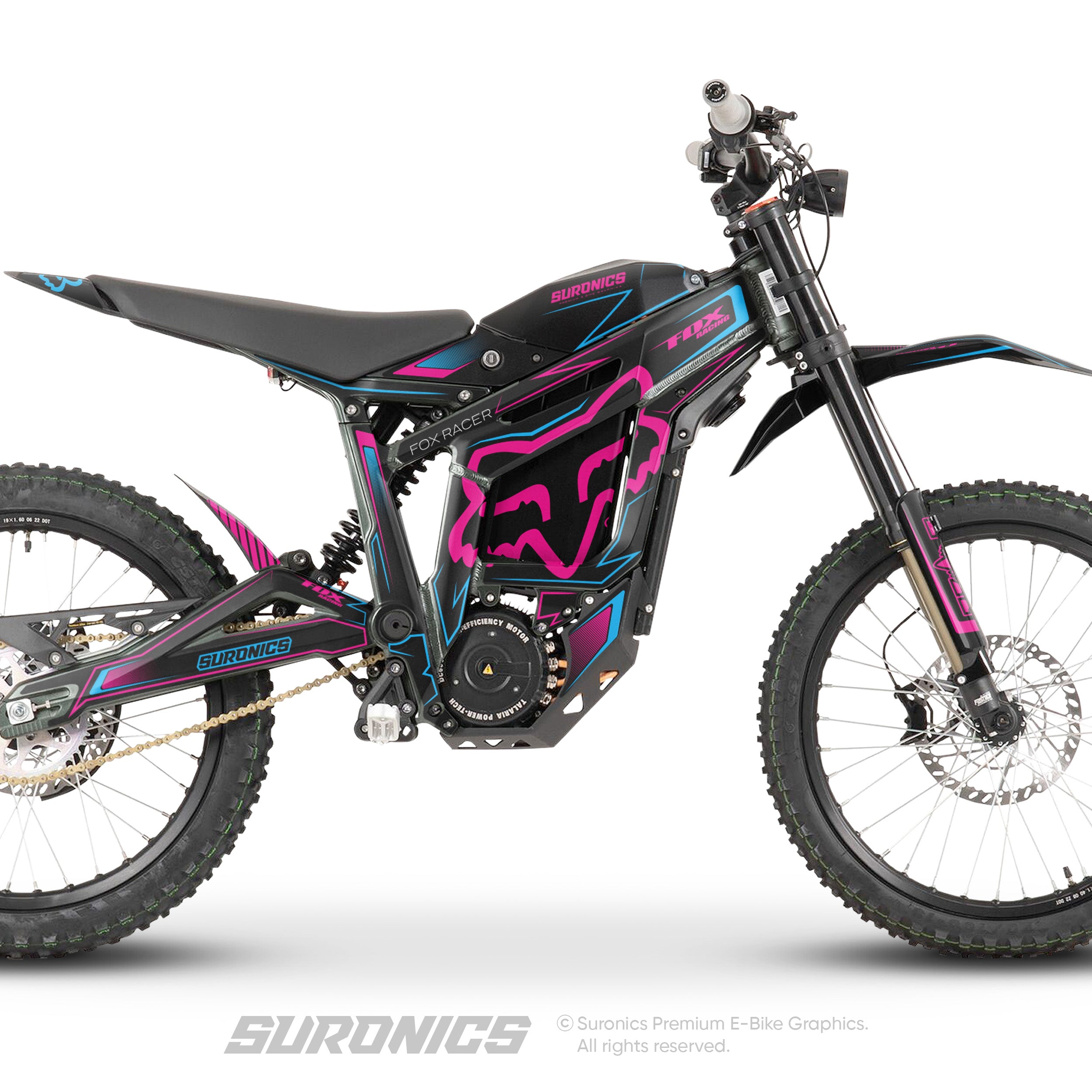 FOX RACER BLACK MAGENTA Talaria Sting MX3 MX4 Graphics kit