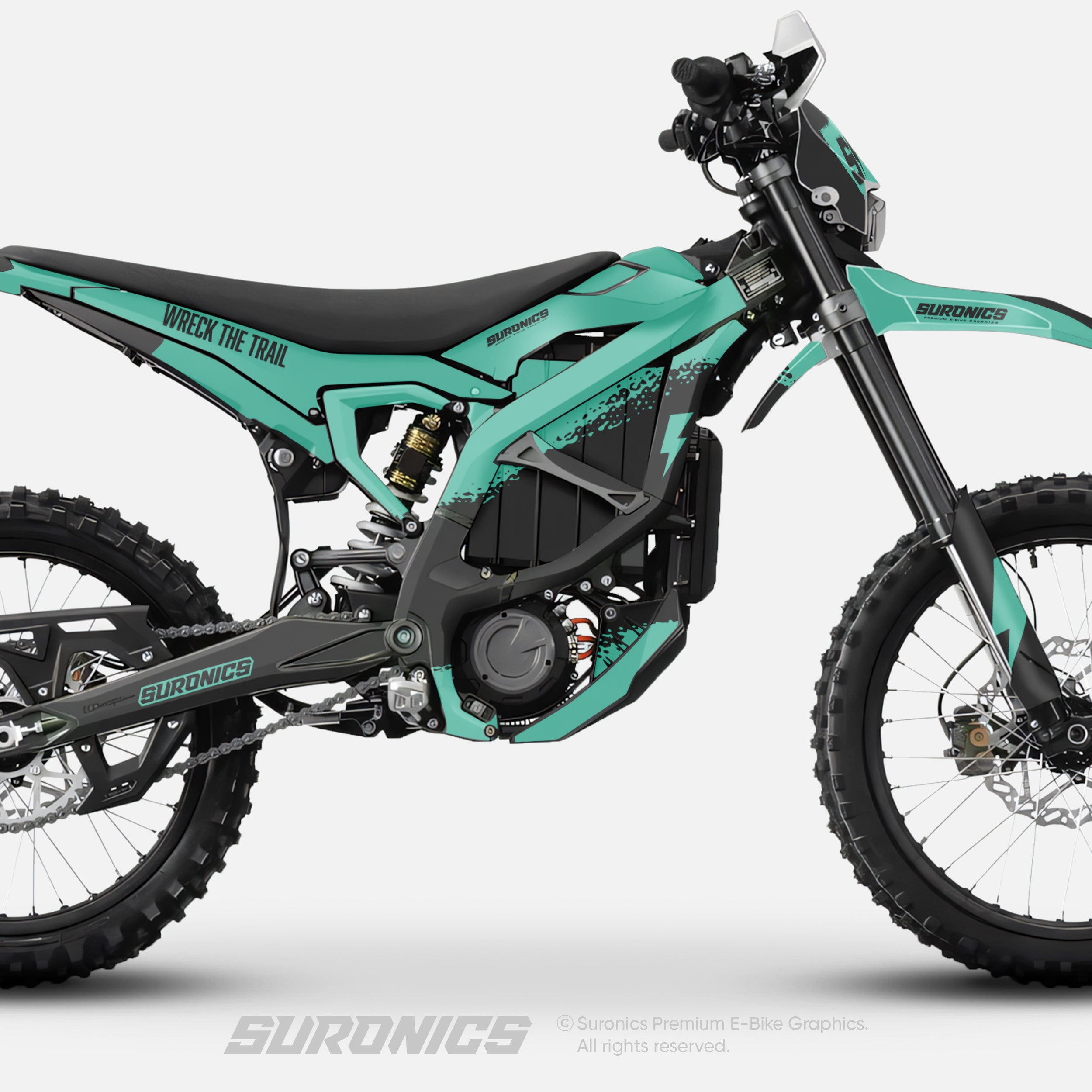 HALF MINT BLACK Surron Ultra Bee Graphics kit