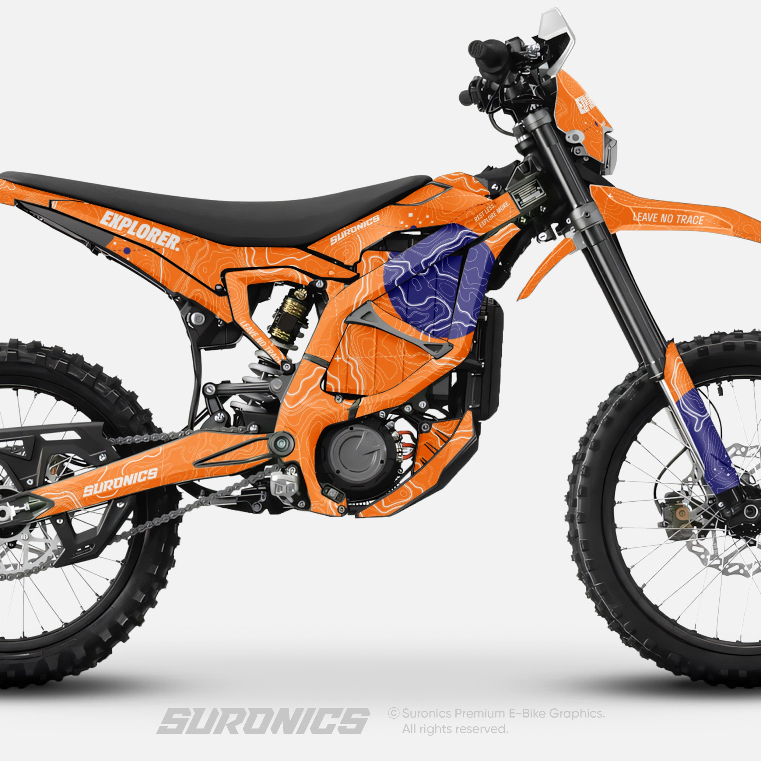 EXPLORER ORANGE NAVY Surron Ultra Bee Graphics kit