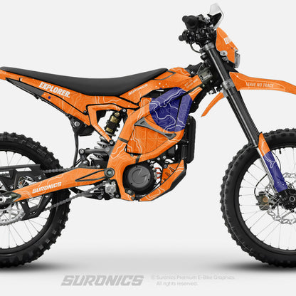 EXPLORER ORANGE NAVY Surron Ultra Bee Graphics kit