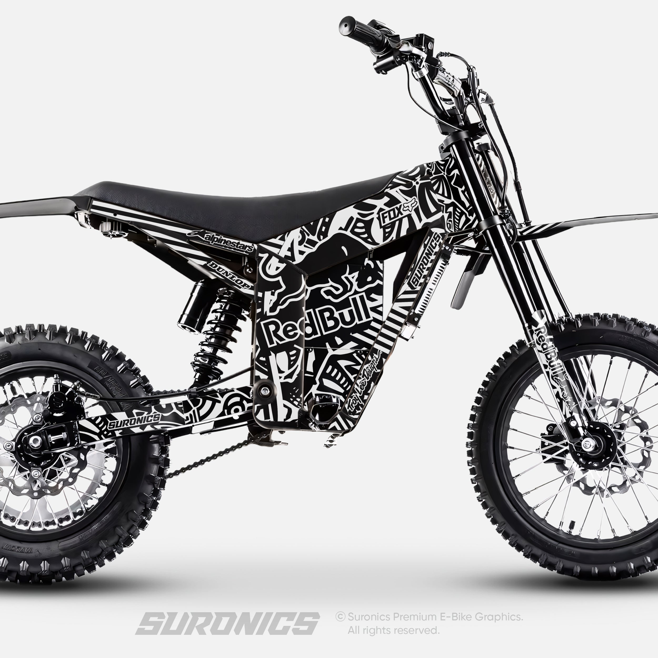 RACE ART BLACK WHITE Tuttio Soleil 01 Graphics kit