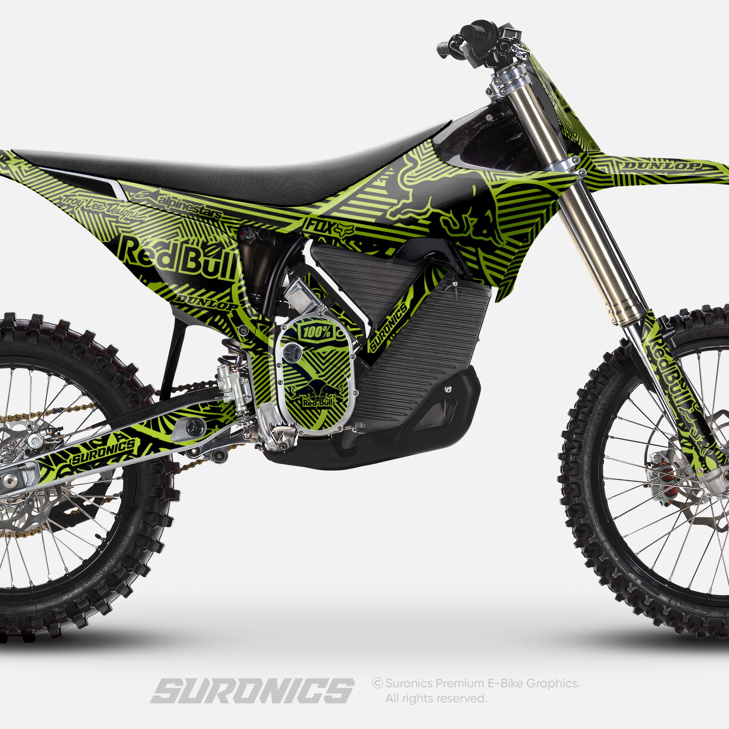 RACE ART BLACK GREEN Stark Varg Graphics kit