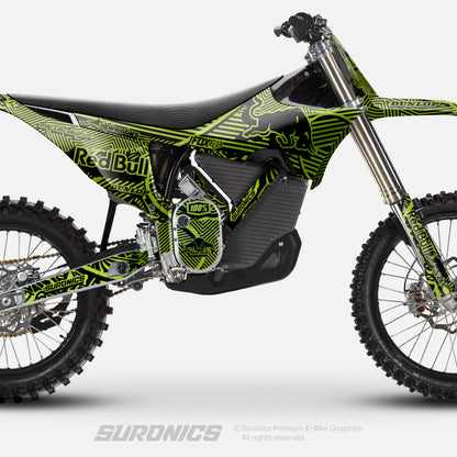 RACE ART BLACK GREEN Stark Varg Graphics kit