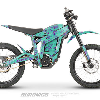 SPLATTER MINT PURPLE Talaria Sting MX3 MX4 Graphics kit