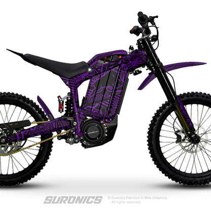 RACE ART BLACK PURPLE Rerode R1 Graphics kit