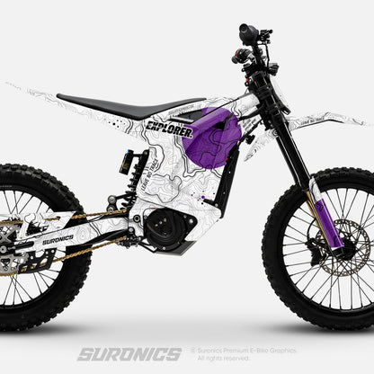 EXPLORER WHITE PURPLE Arctic Leopard XE Graphics kit