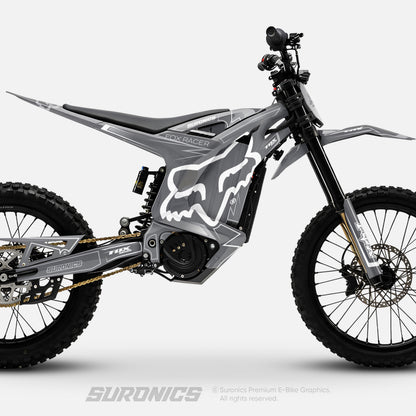FOX RACER GREY WHITE Arctic Leopard XE Graphics kit
