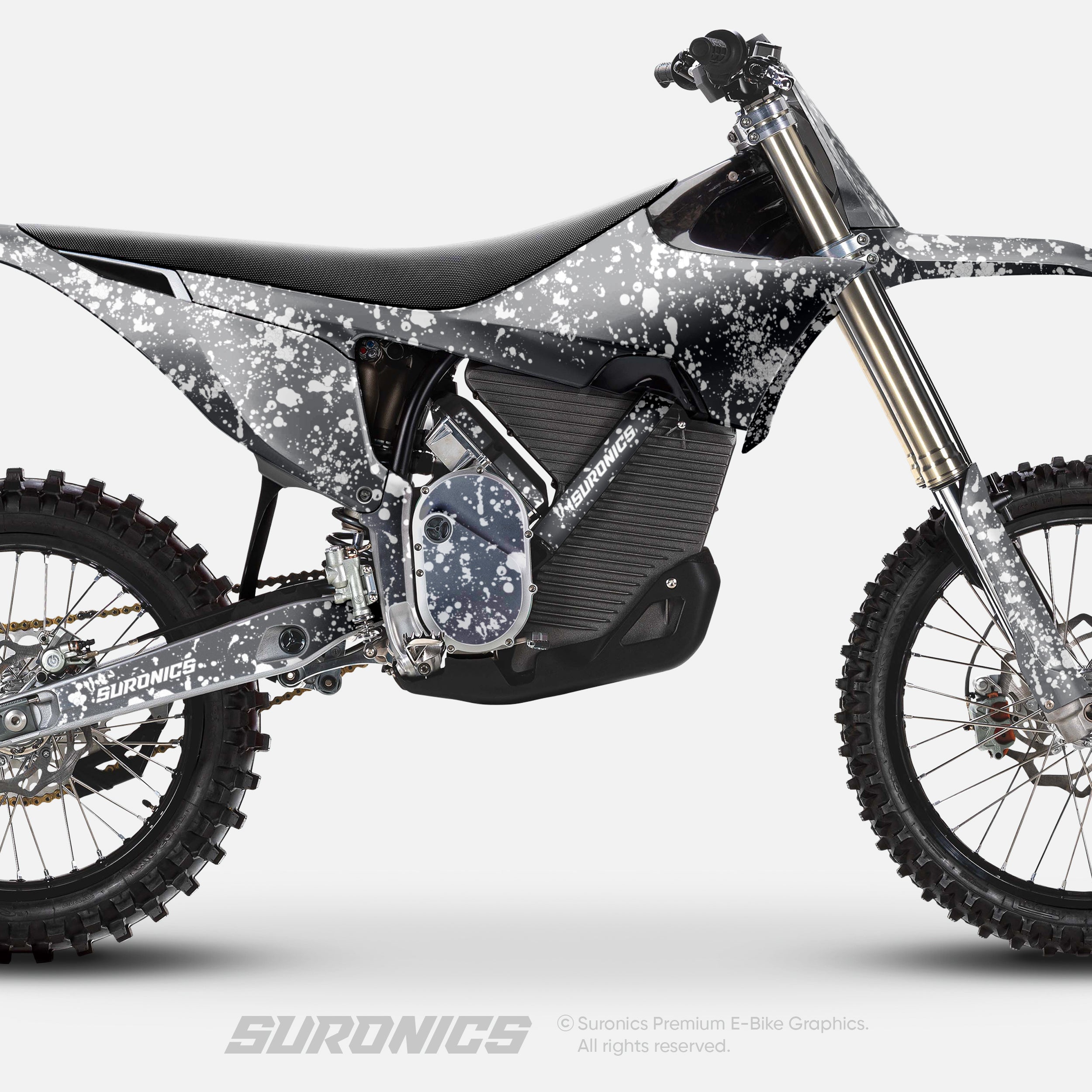 SPLATTER GREY WHITE Stark Varg Graphics kit
