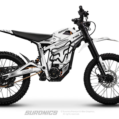FOX RACER WHITE BLACK Talaria Sting MX5 PRO Graphics kit