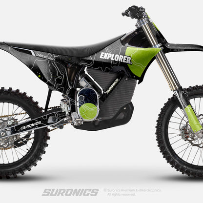 EXPLORER BLACK GREEN Stark Varg Graphics kit