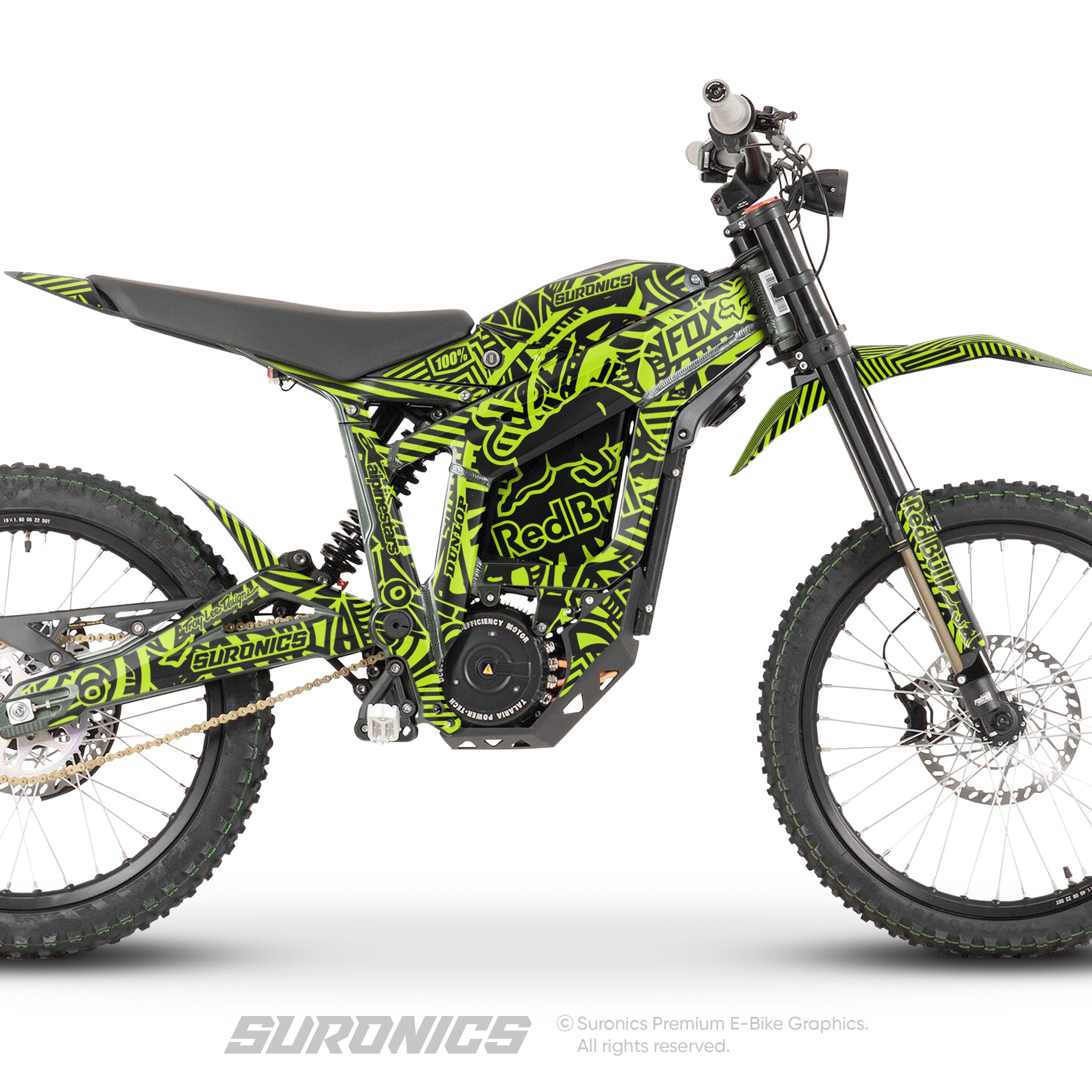 RACE ART BLACK GREEN Talaria Sting MX3 MX4 Graphics kit