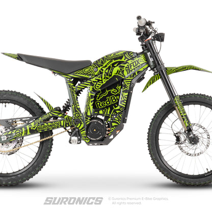 RACE ART BLACK GREEN Talaria Sting MX3 MX4 Graphics kit