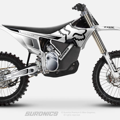 FOX RACER WHITE BLACK Stark Varg Graphics kit
