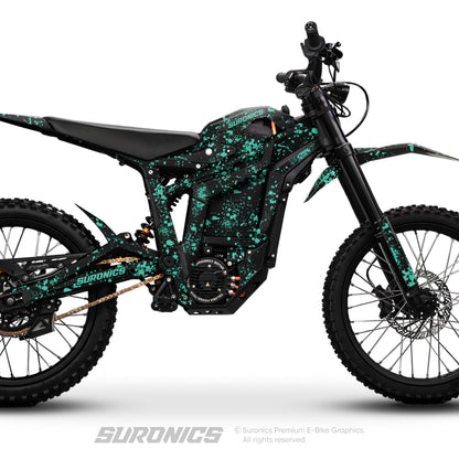 SPLATTER BLACK MINT Talaria Sting MX5 PRO Graphics kit