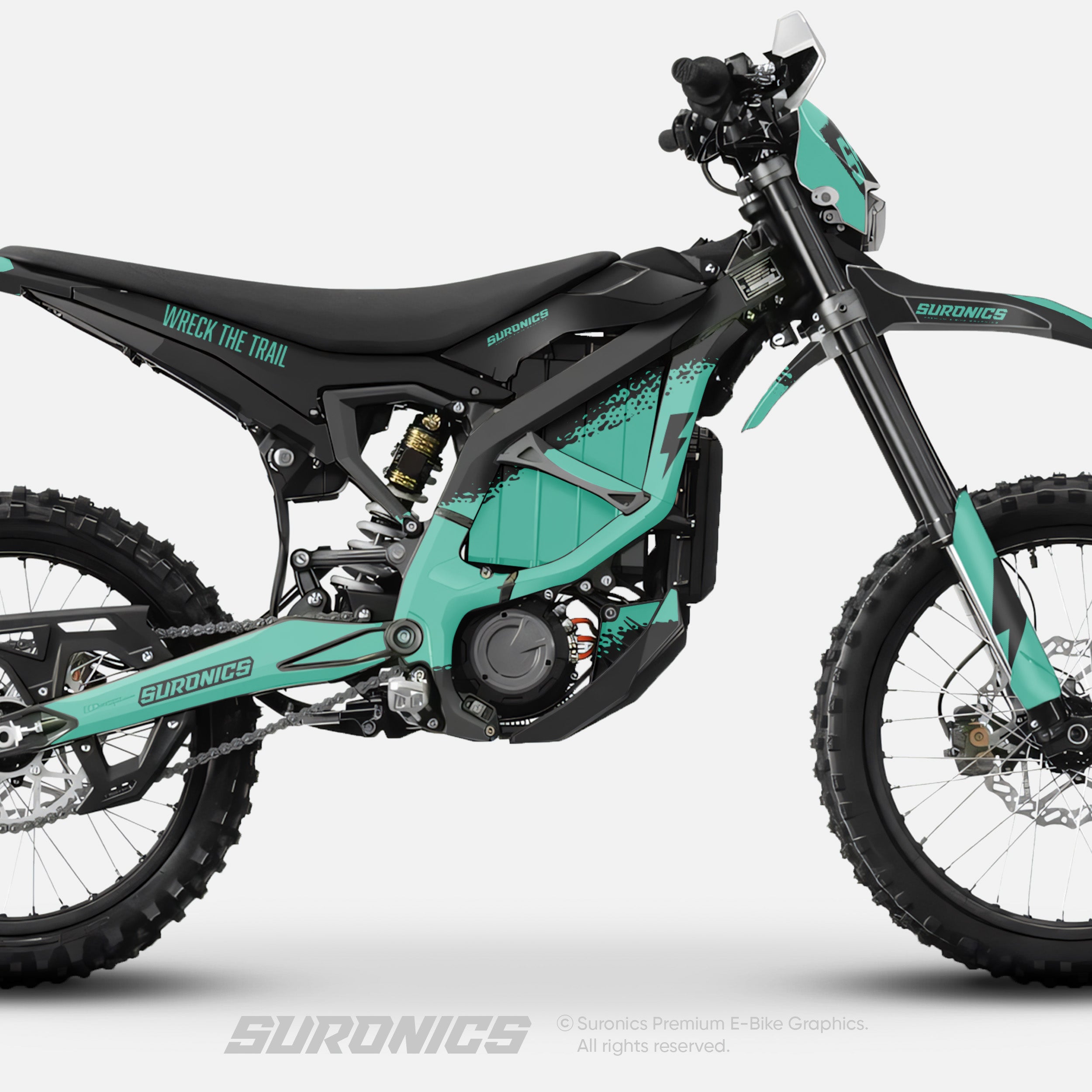 HALF BLACK MINT Surron Ultra Bee Graphics kit