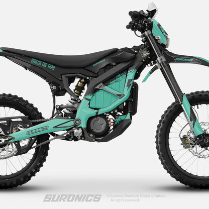 HALF BLACK MINT Surron Ultra Bee Graphics kit