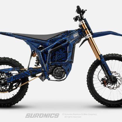 RACE ART BLACK BLUE Talaria Komodo Graphics kit