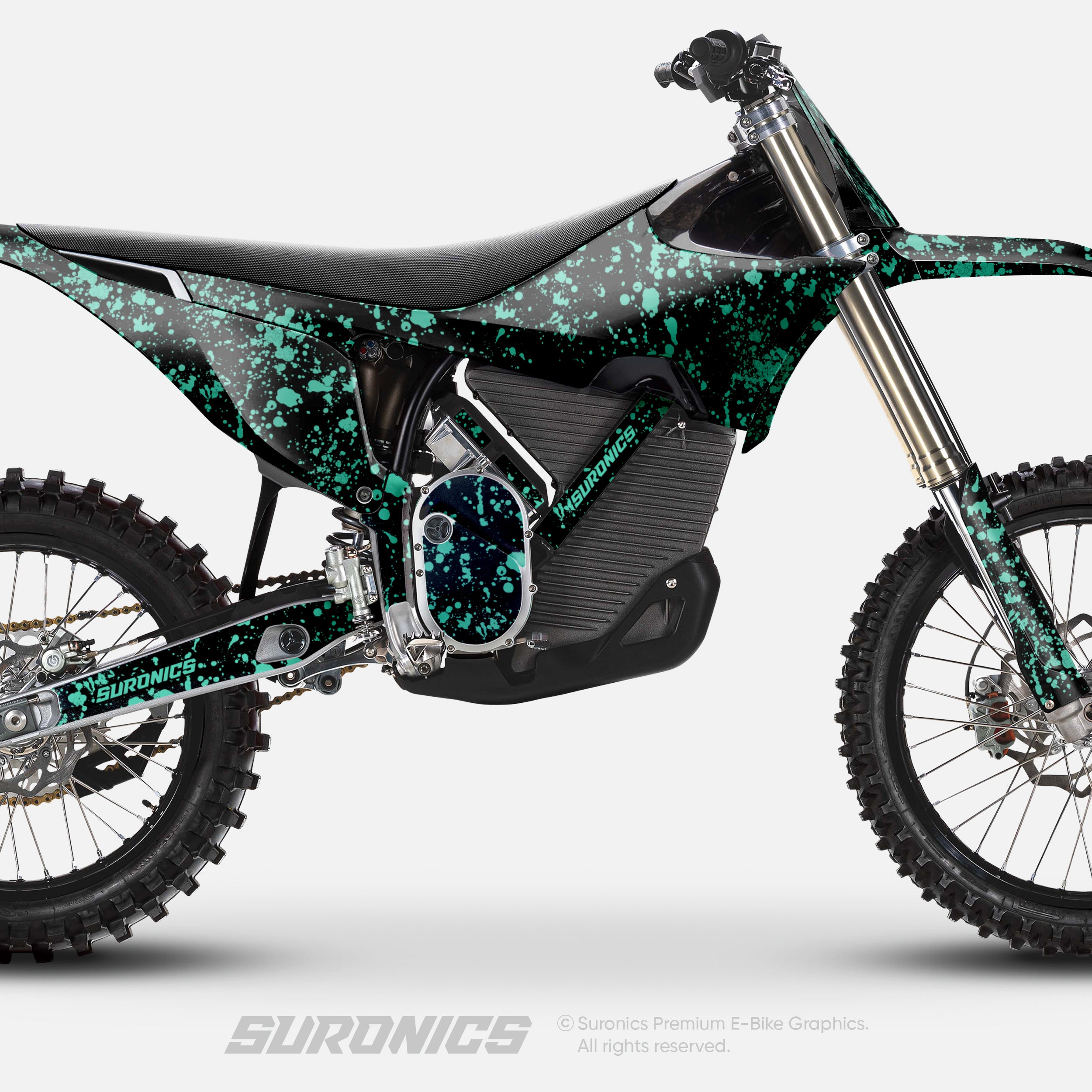 SPLATTER BLACK MINT Stark Varg Graphics kit