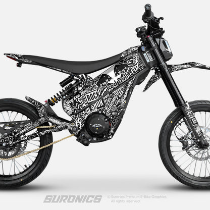 STICKY BLACK WHITE Talaria XXX Graphics kit