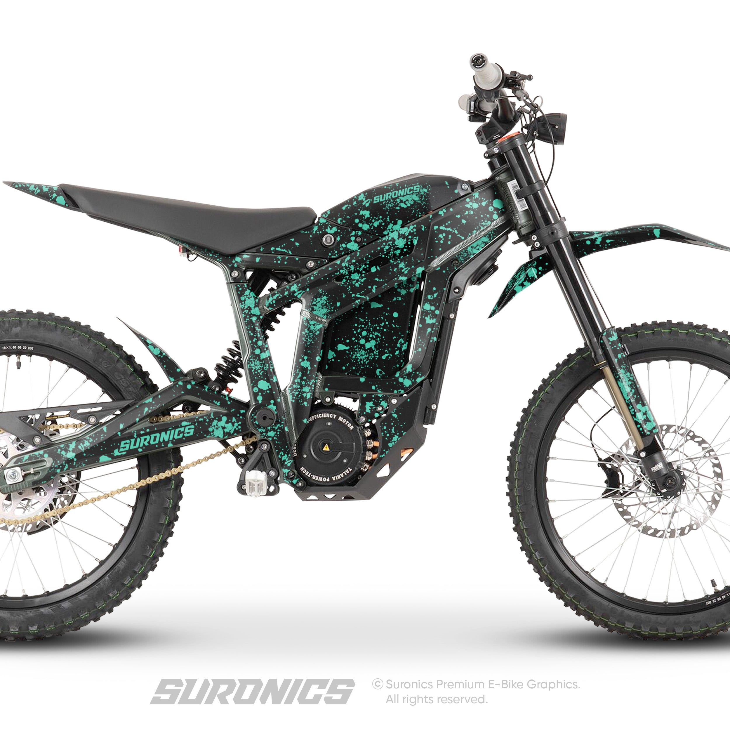 SPLATTER BLACK MINT Talaria Sting MX3 MX4 Graphics kit