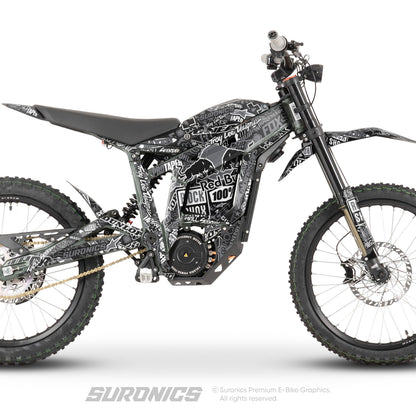 STICKY BLACK GREY Talaria Sting MX3 MX4 Graphics kit