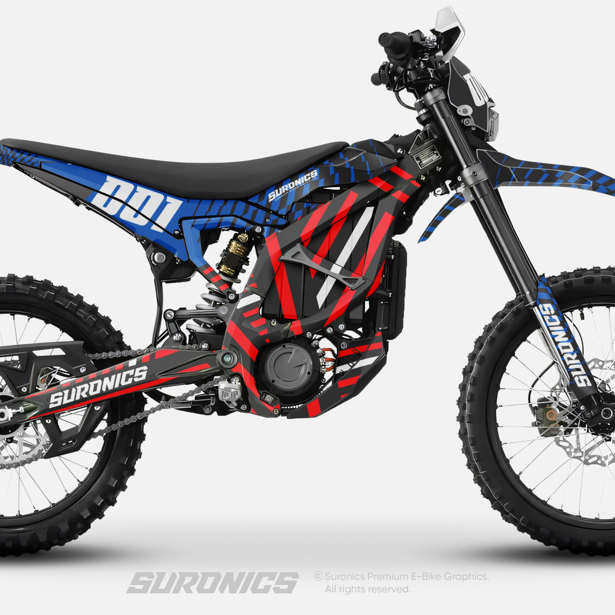 FUTURACE BLUE WHITE Surron Ultra Bee Graphics kit