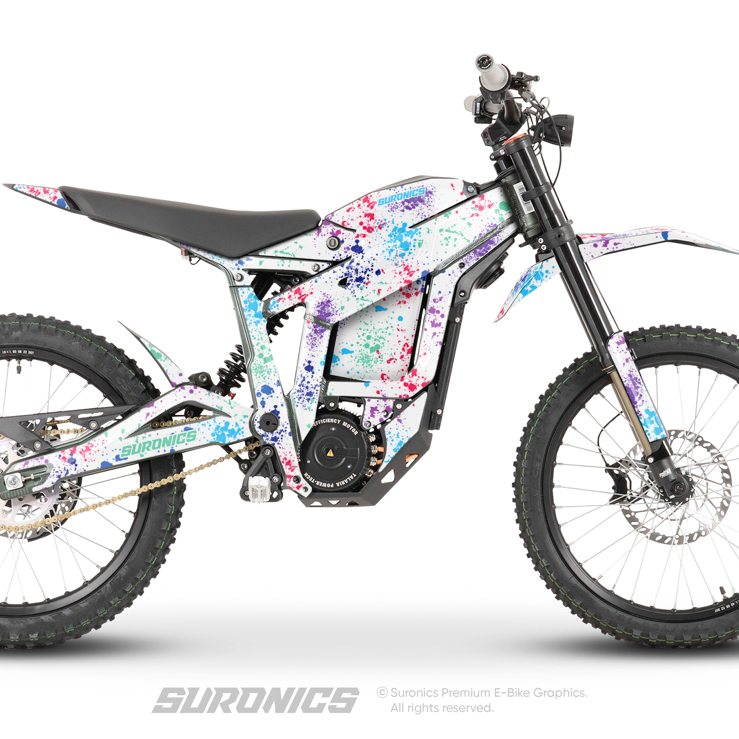 SPLATTER WHITE MULTICOLOR Talaria Sting MX3 MX4 Graphics kit