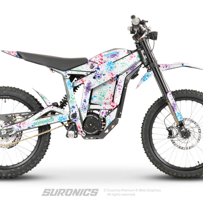 SPLATTER WHITE MULTICOLOR Talaria Sting MX3 MX4 Graphics kit