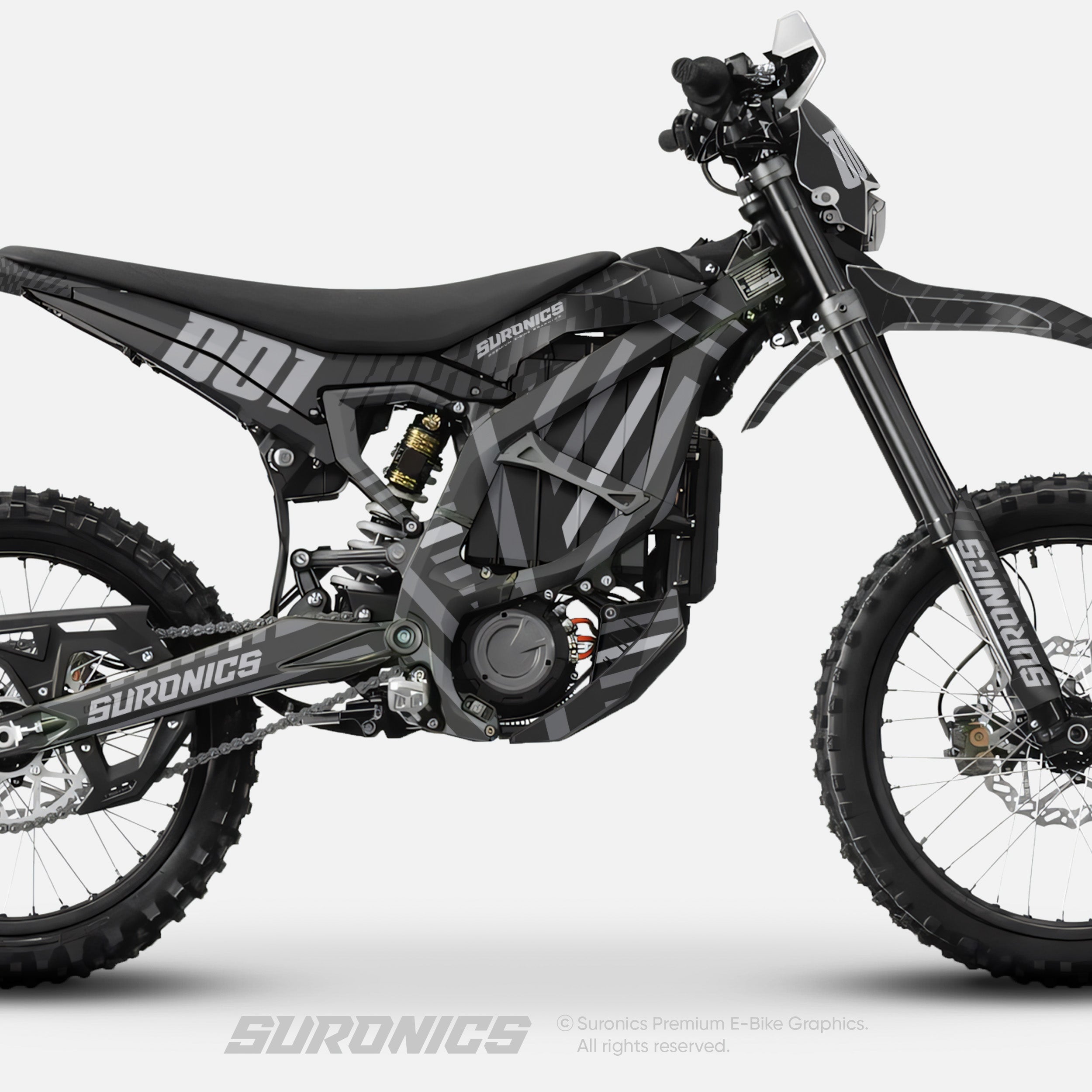 FUTURACE GREY BLACK Surron Ultra Bee Graphics kit