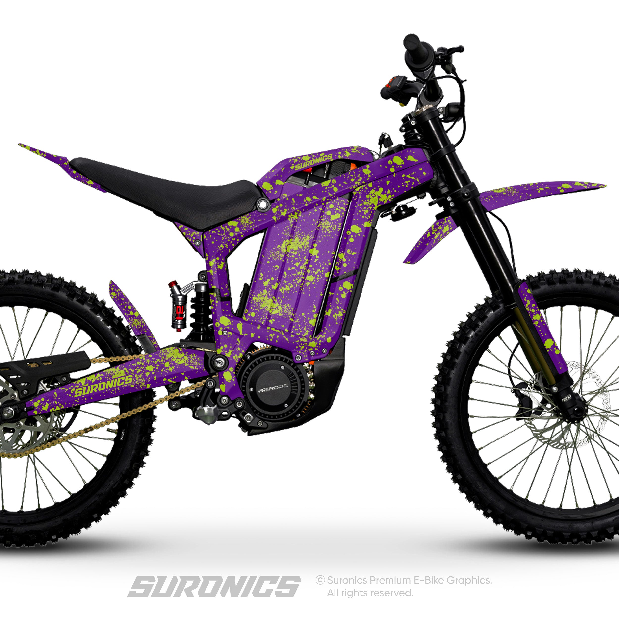 SPLATTER PURPLE GREEN Rerode R1 Graphics kit