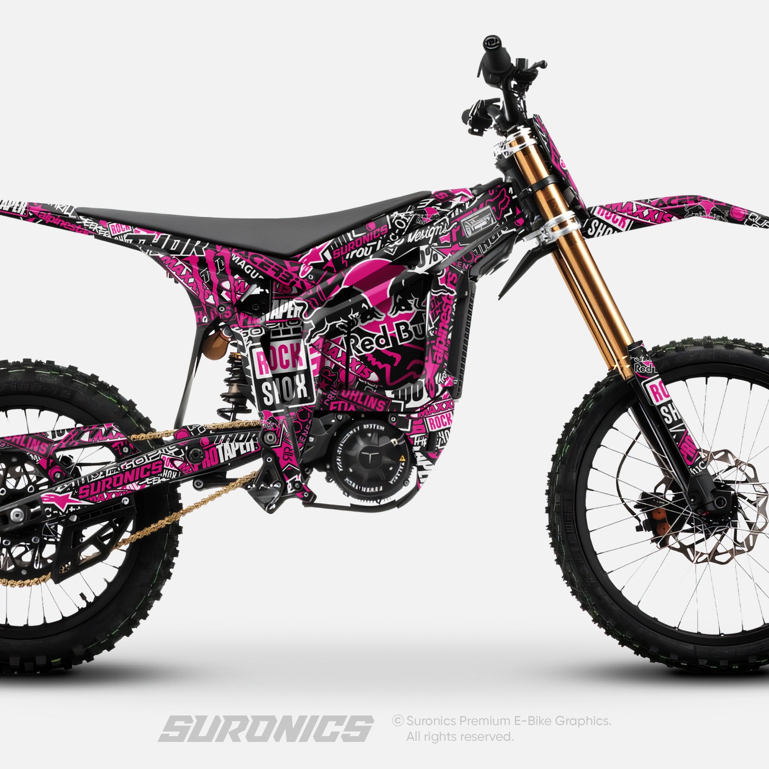 STICKY BLACK MAGENTA Talaria Komodo Graphics kit
