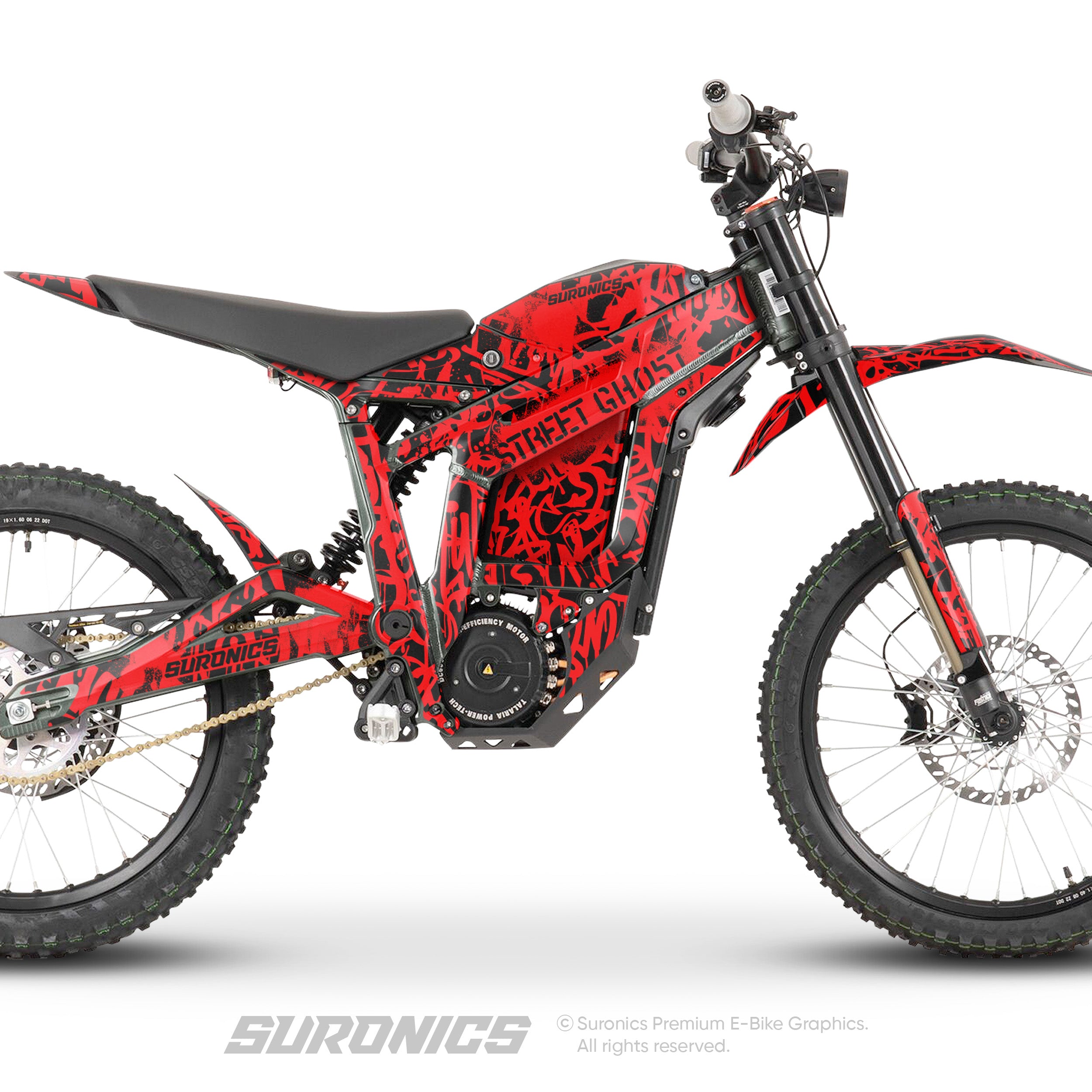 STREET GHOST BLACK RED Talaria Sting MX3 MX4 Graphics kit