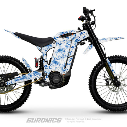 SPLATTER WHITE BLUE Rerode R1 Graphics kit