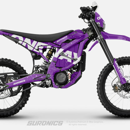 ONEWAY PURPLE WHITE Surron Ultra Bee Graphics kit